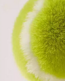 Fluffy Tennis Ball Keychain