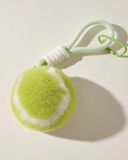 Fluffy Tennis Ball Keychain