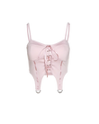 Pink Satin Corset Top