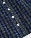 Plaid Button-Up Mini Dress
