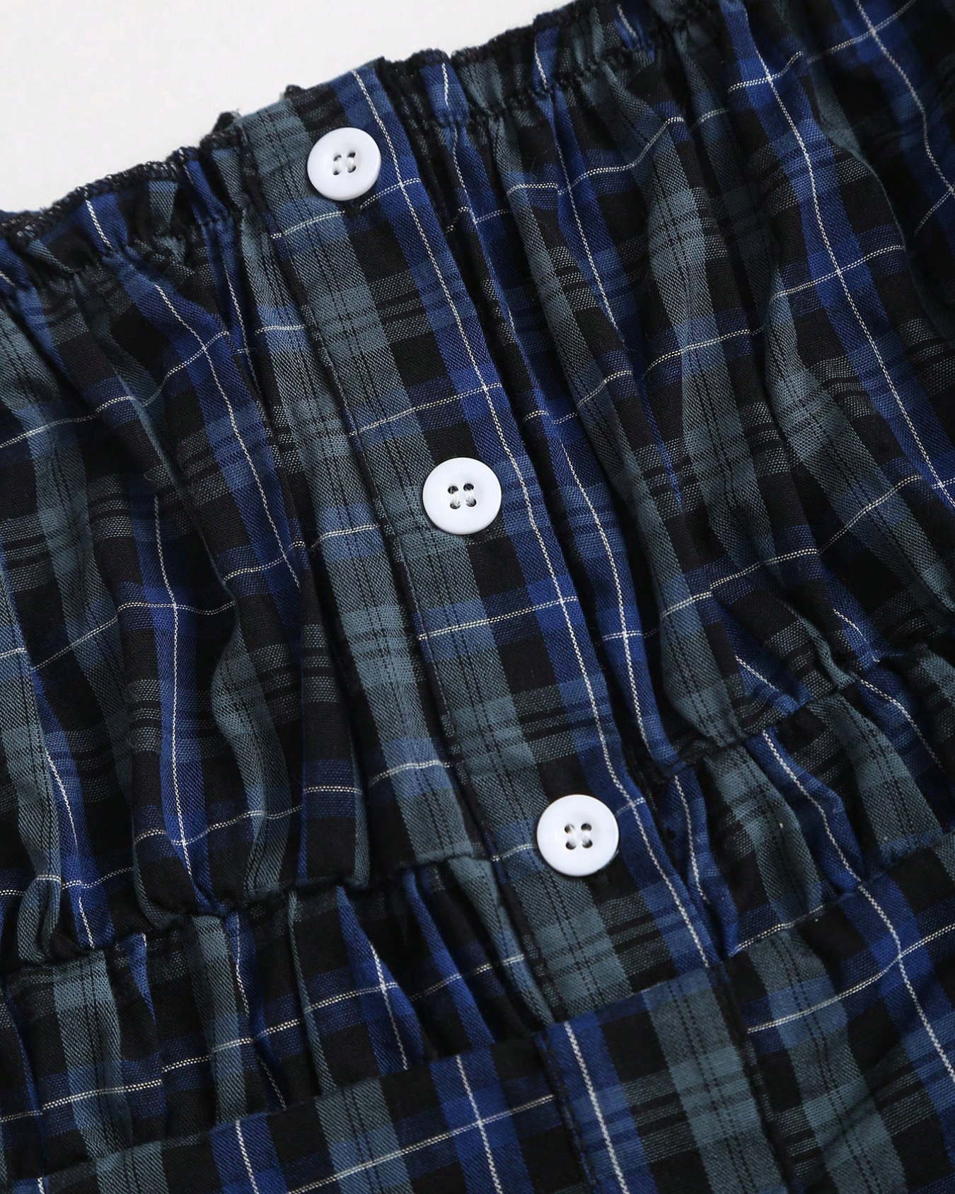 Plaid Button-Up Mini Dress