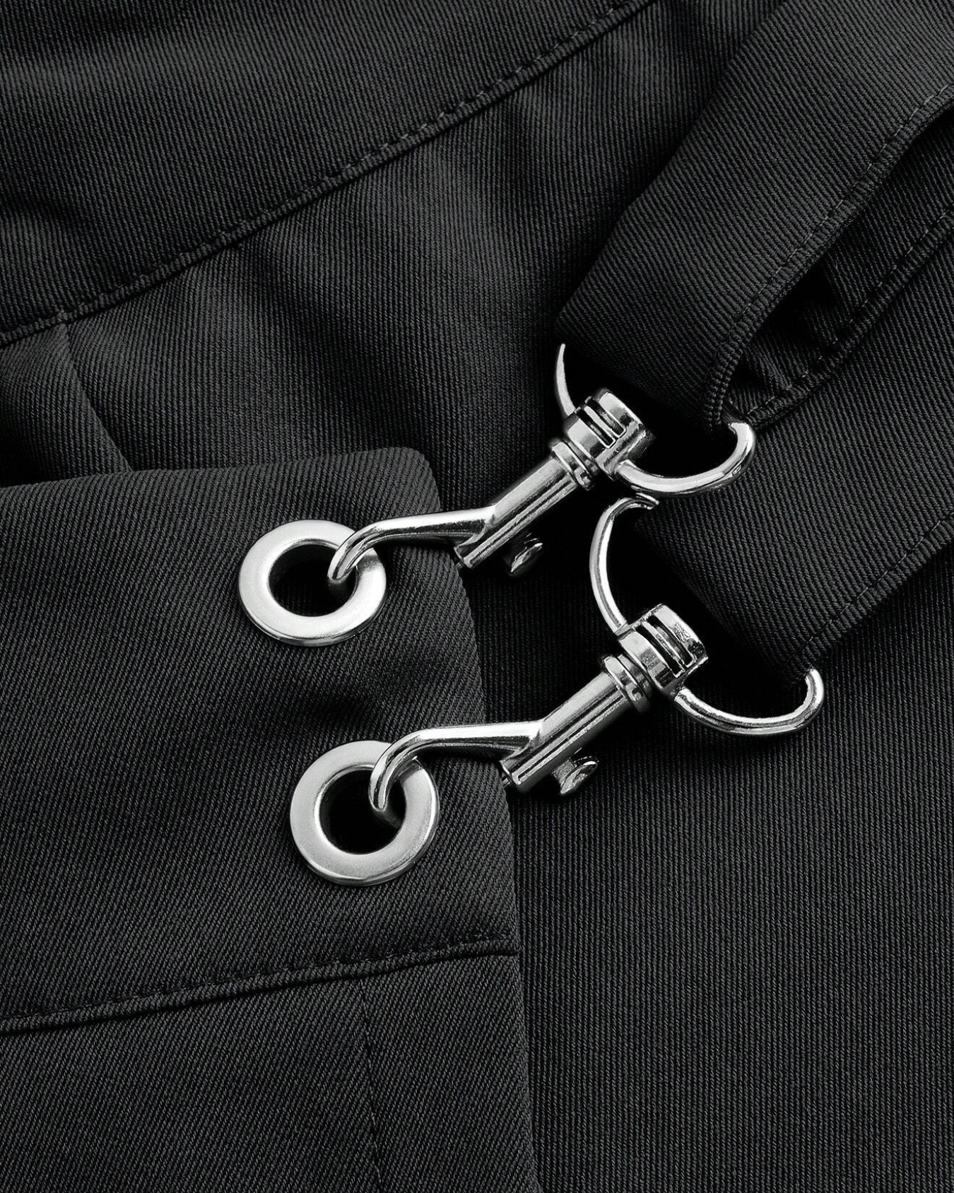 Jupe-short utilitaire à crochets