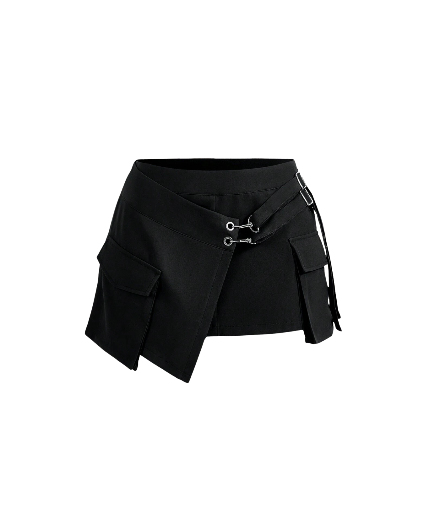 Jupe-short utilitaire à crochets