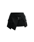 Jupe-short utilitaire à crochets
