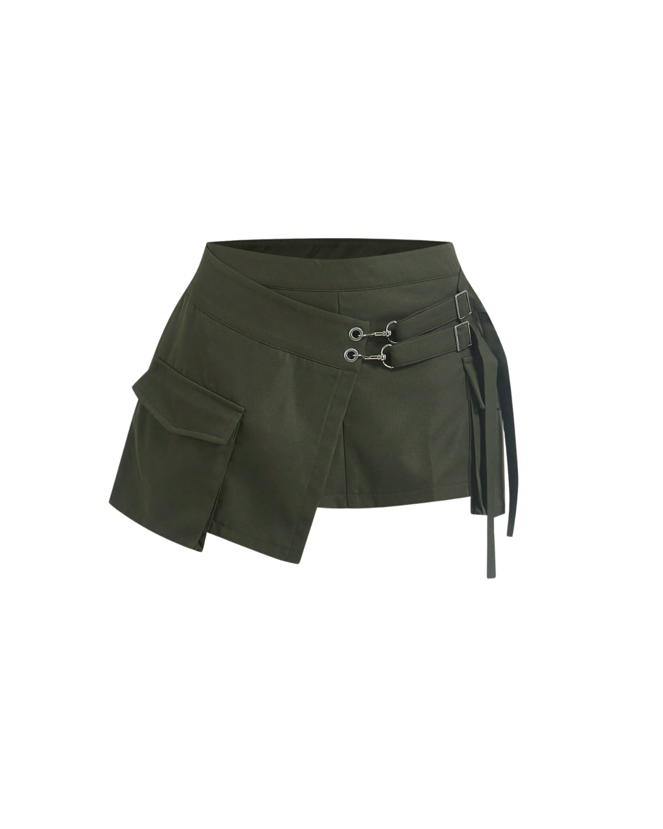 Jupe-short utilitaire à crochets