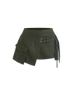 Jupe-short utilitaire à crochets