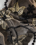 Ensemble de lingerie noir doré