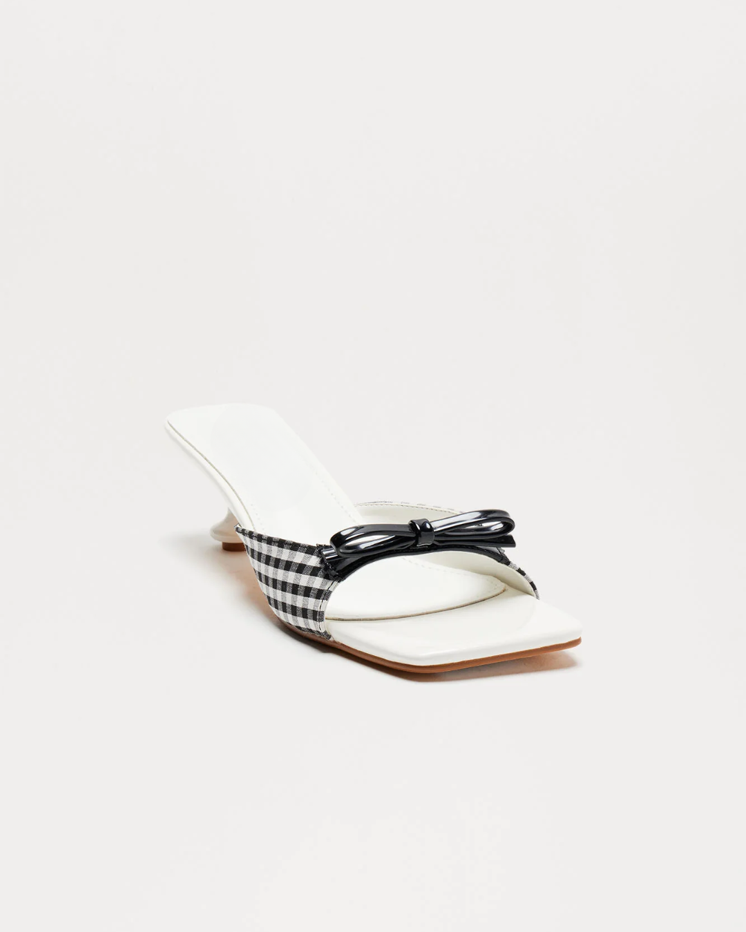 Vichy Bow Kitten Heels