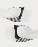Vichy Bow Kitten Heels