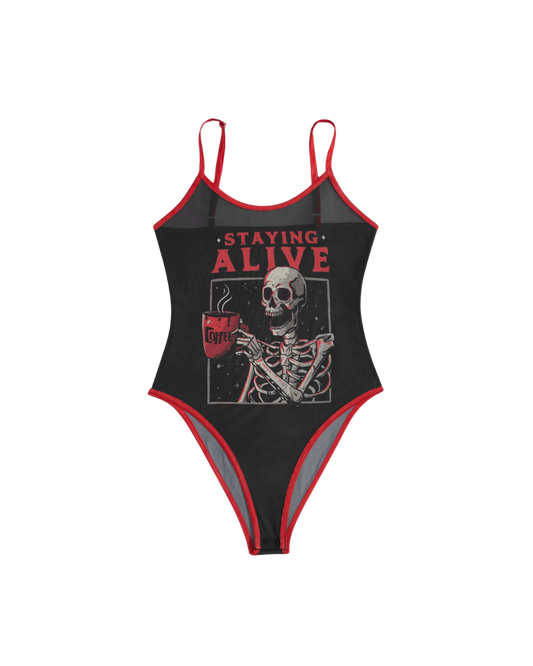 Staying Alive Mesh Bodysuit