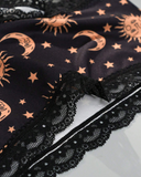 Ensemble culotte en dentelle céleste
