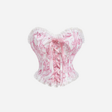 Haut corset fleuri vintage