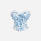 Haut corset fleuri vintage