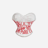 Haut corset fleuri vintage