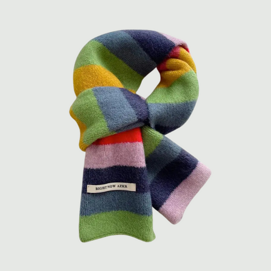 Rainbow Striped Scarf