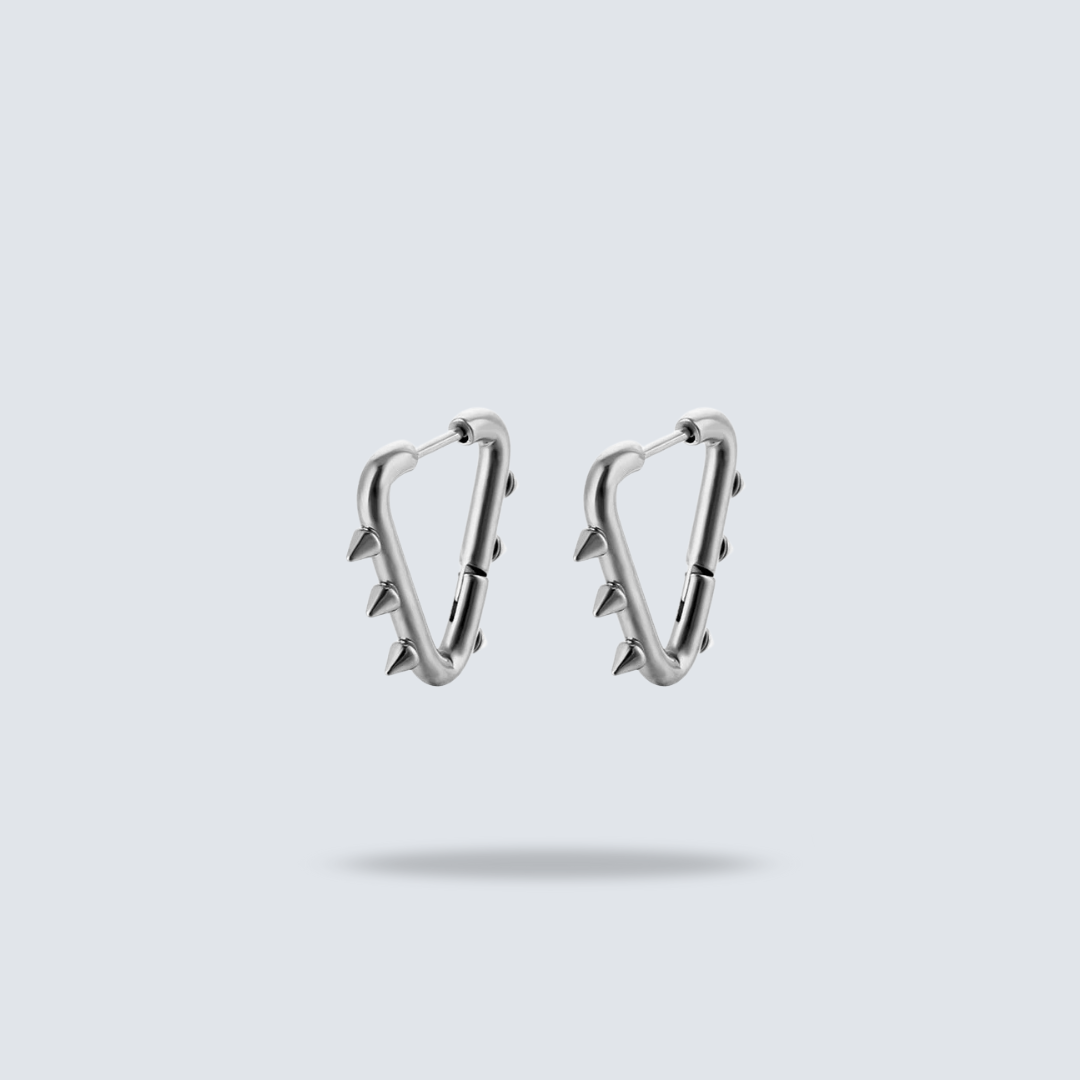 Spiked Hoop Earrings