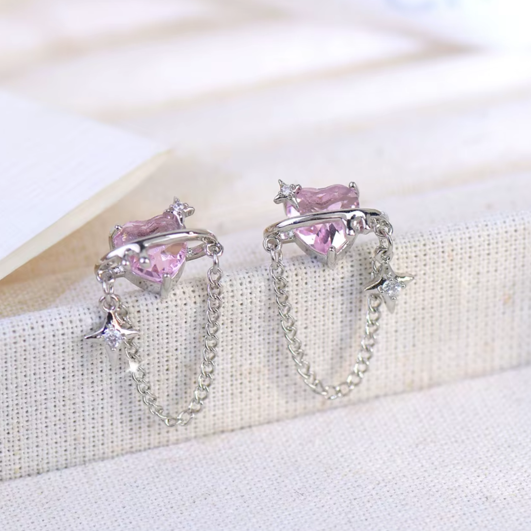 Zircon Pink Earrings