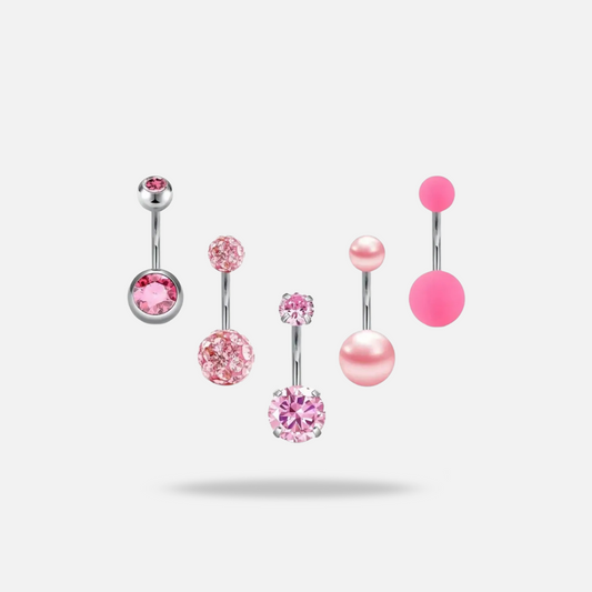 Pink Belly Button Rings