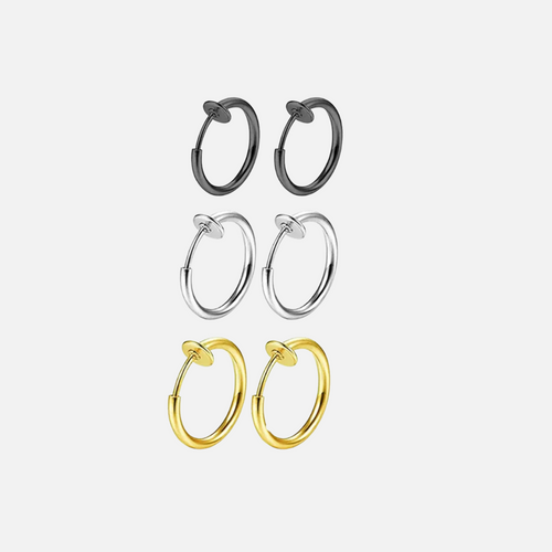 Boucles d'oreilles créoles fausses