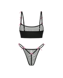 Skull Bow Lingerie Set
