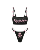 Skull Bow Lingerie Set
