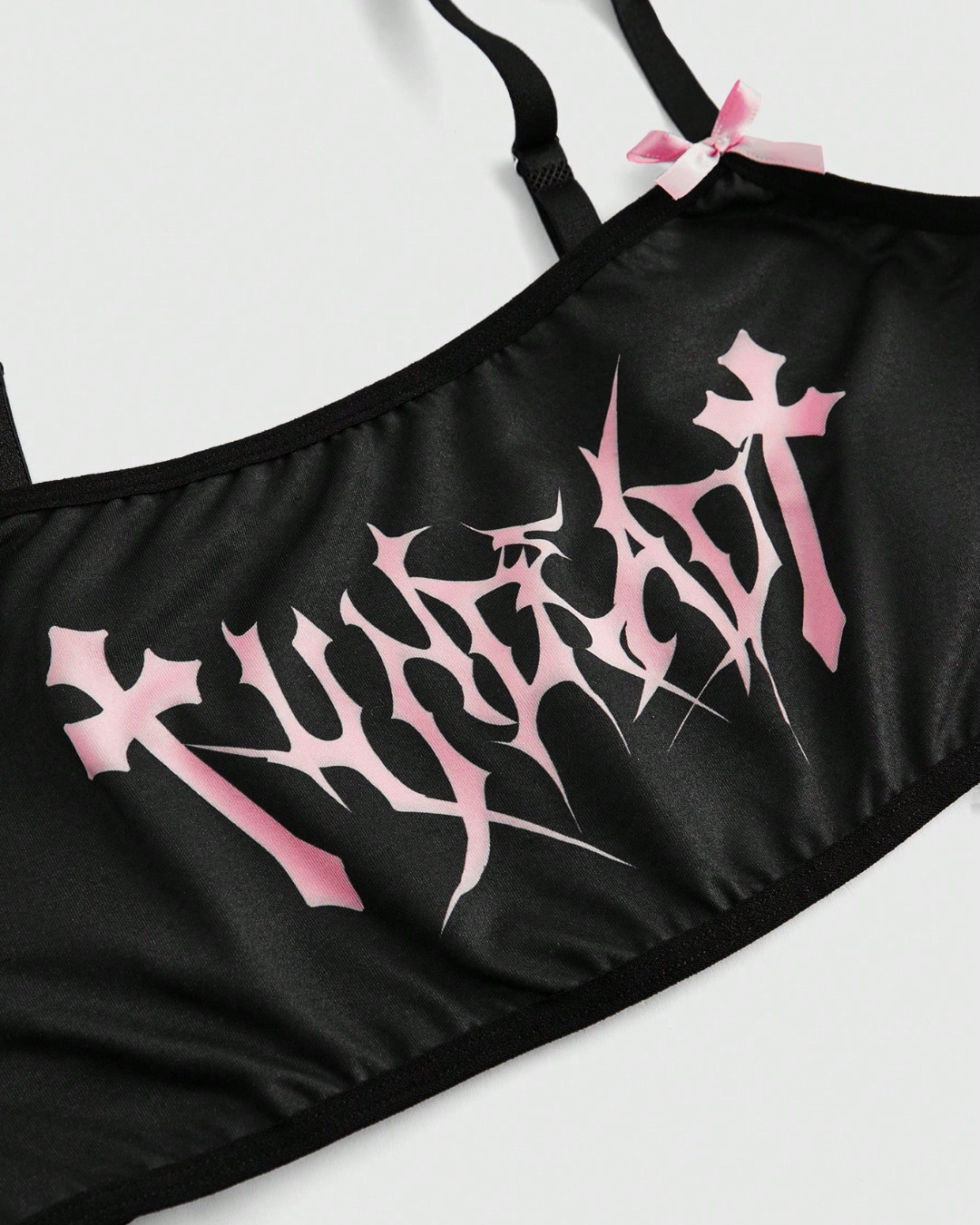 Skull Bow Lingerie Set
