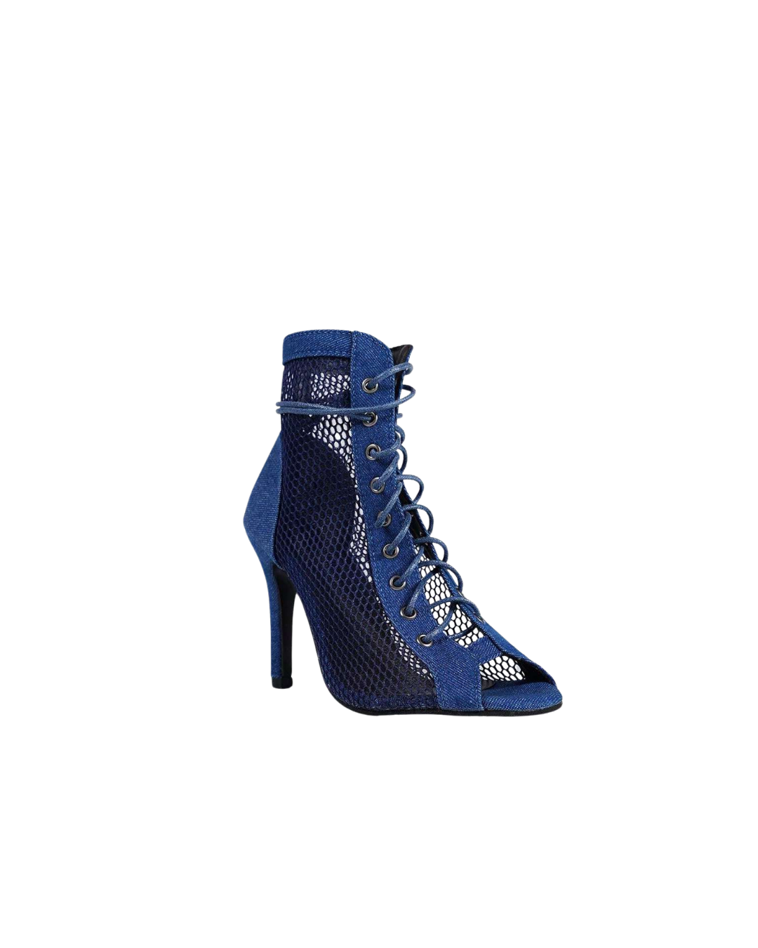 Bottes à talons hauts en résille