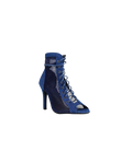 Bottes à talons hauts en résille
