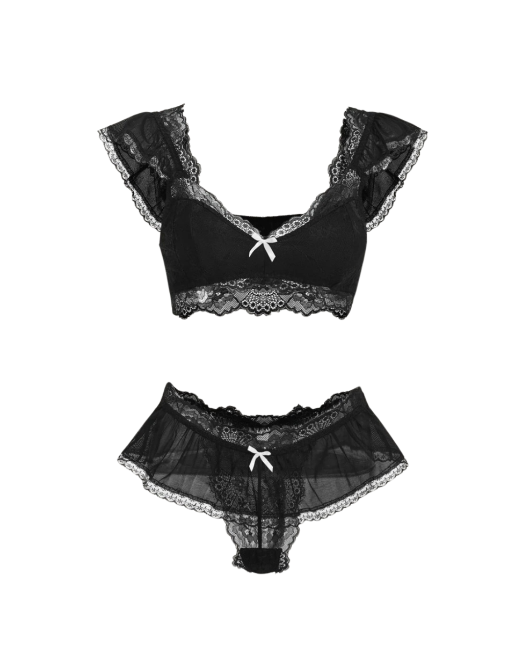 Ensemble de lingerie en dentelle noire