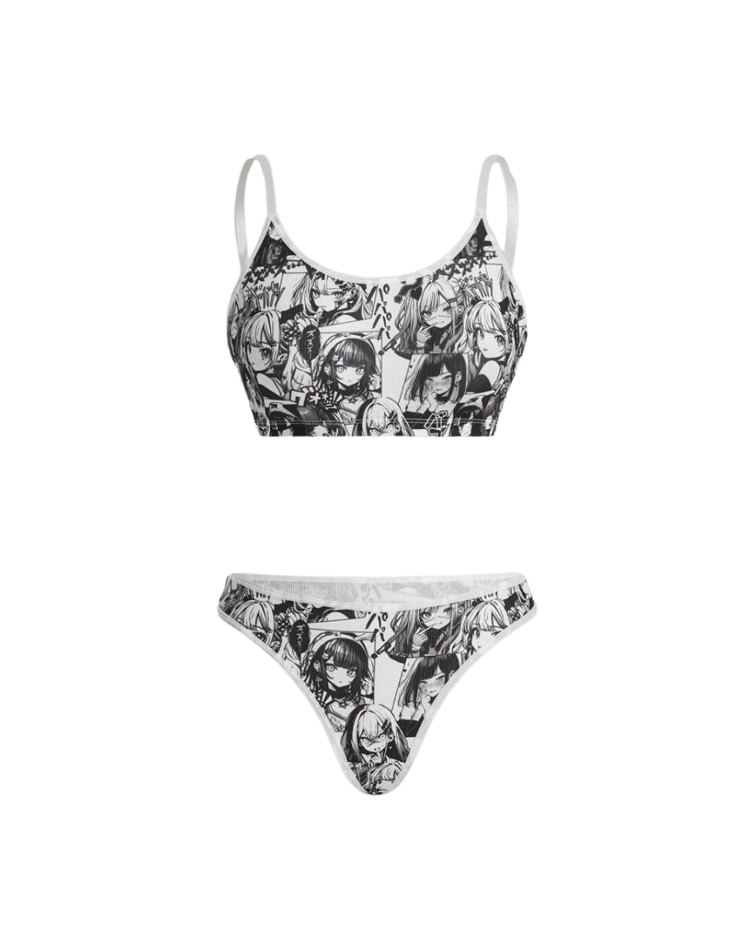 Kawaii Cartoon Lingerie Set