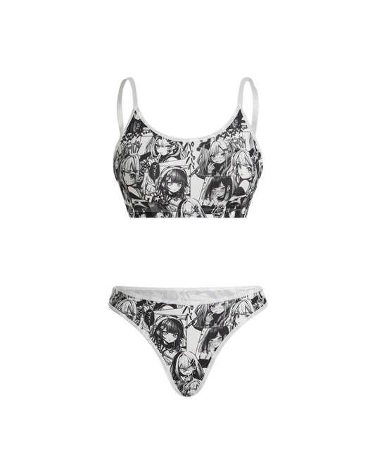 Ensemble de lingerie dessin animé Kawaii