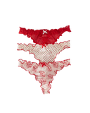 Ensemble de culottes transparentes à volants
