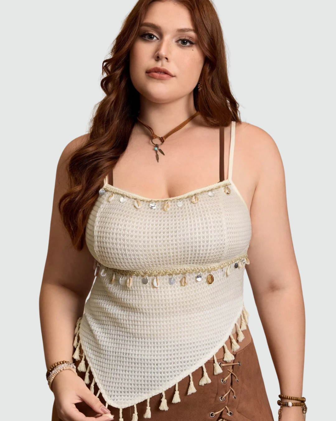 Boho Fringe Hem Two-Piece Set