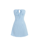 Plaid summer mini dress