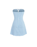 Plaid summer mini dress