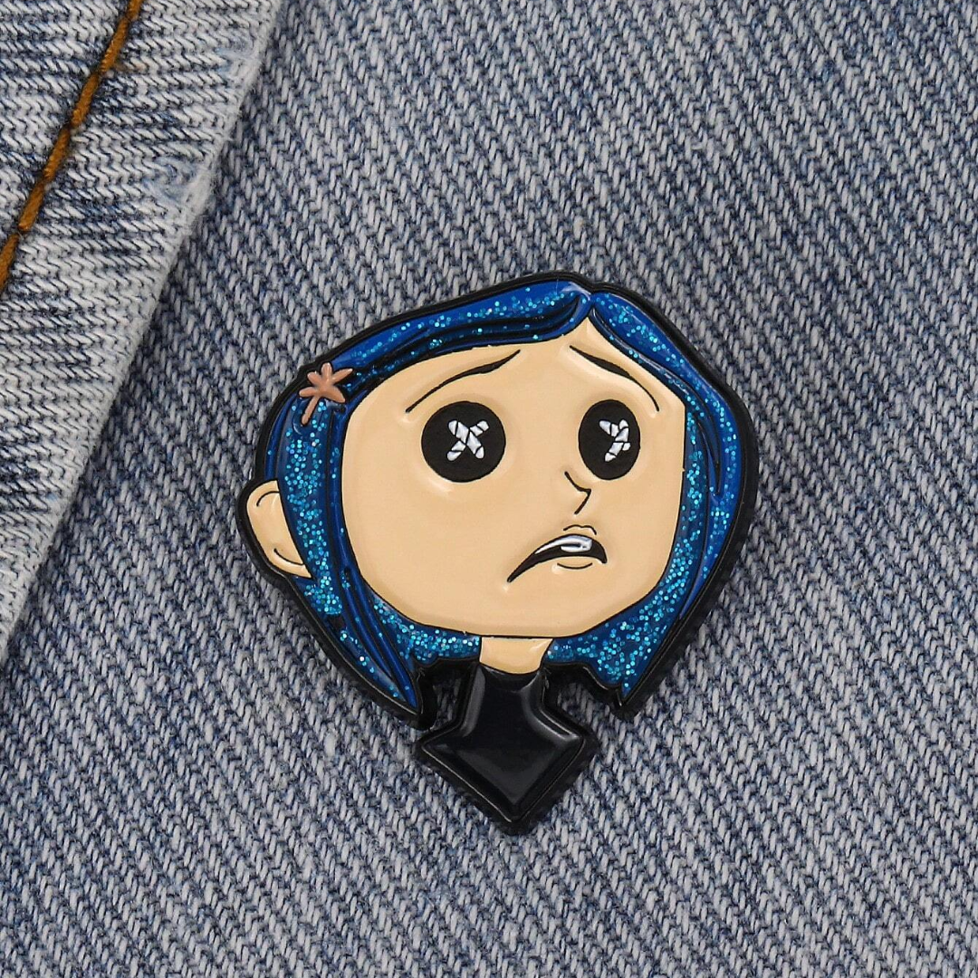 Broche Coraline Bouton Yeux