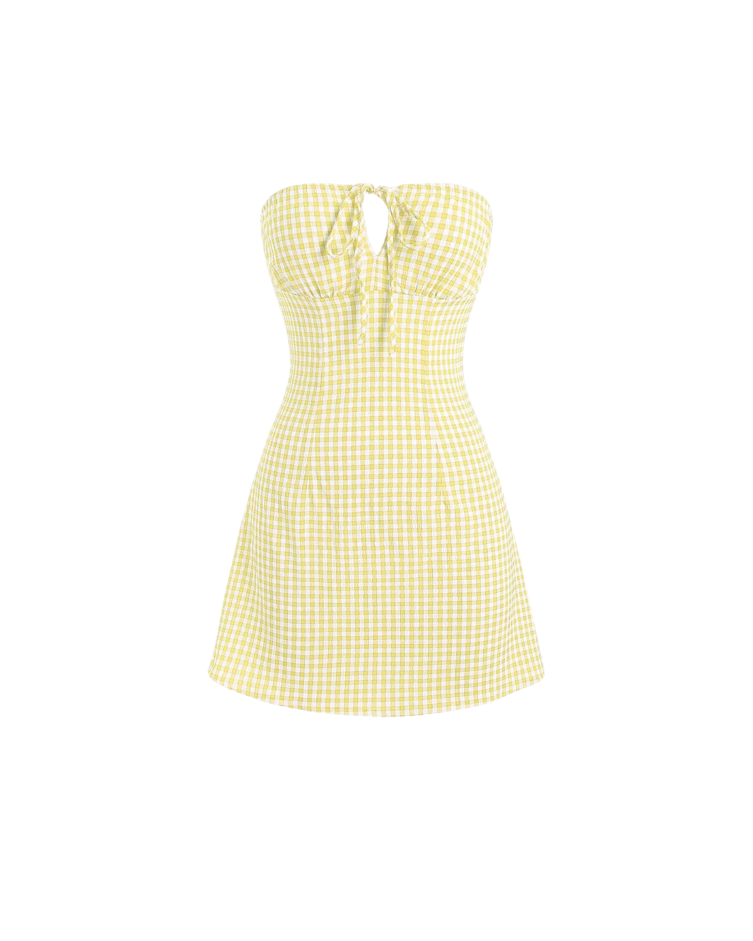 Plaid summer mini dress