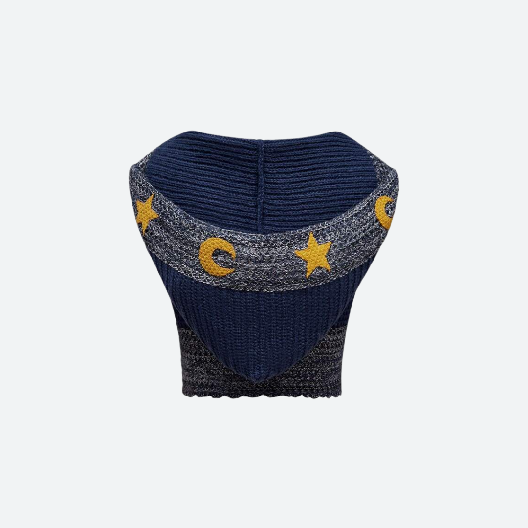 Boho Sleeveless Hoodie Top