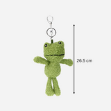 Porte-clés en peluche grenouille