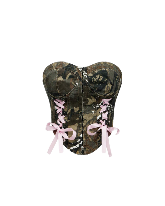 Ribbons Camo Corset