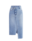 Vintage Denim Midi Skirt