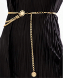 Gold Chain Medallion Belt