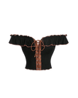 Haut corset à volants