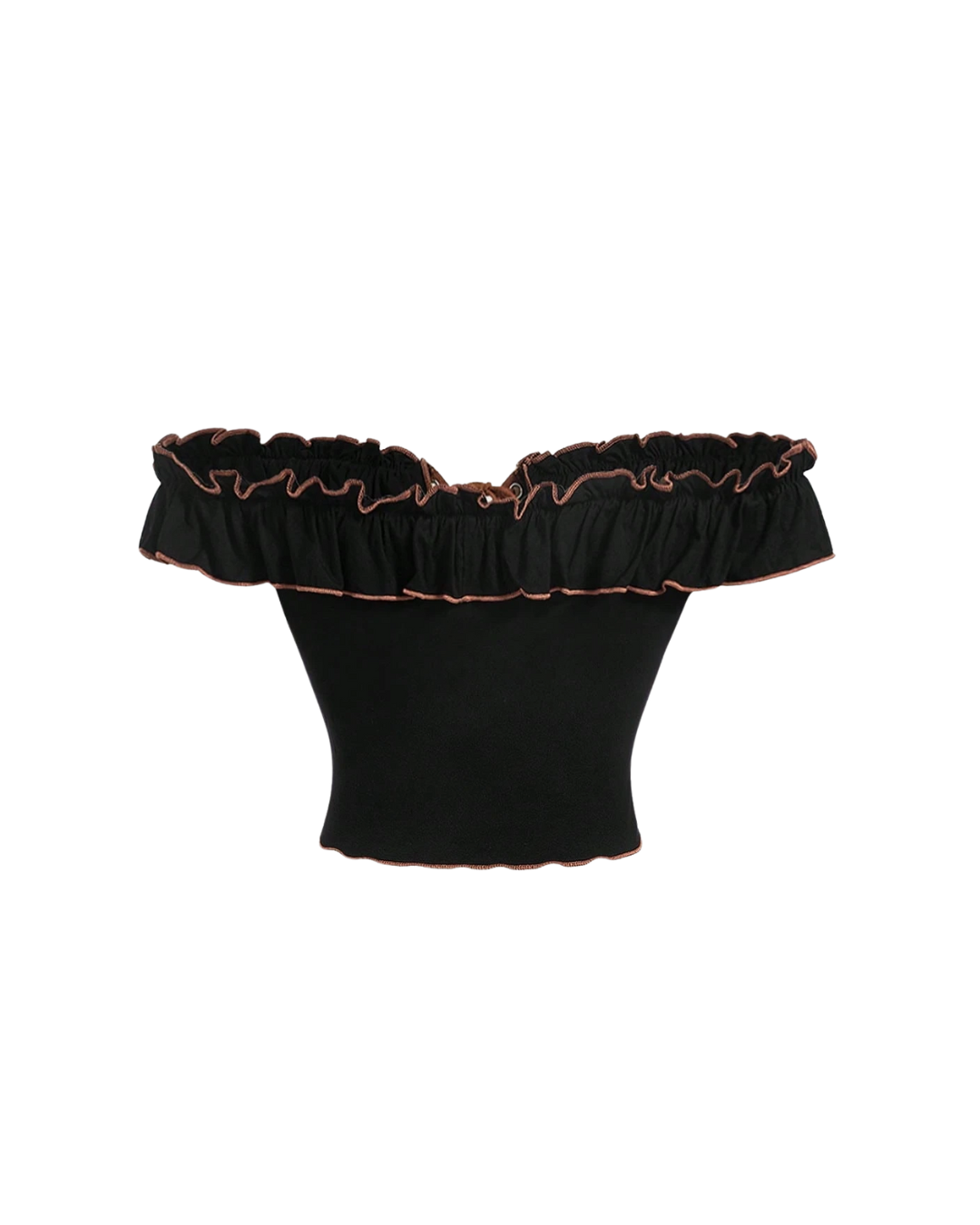 Haut corset à volants
