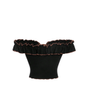 Haut corset à volants