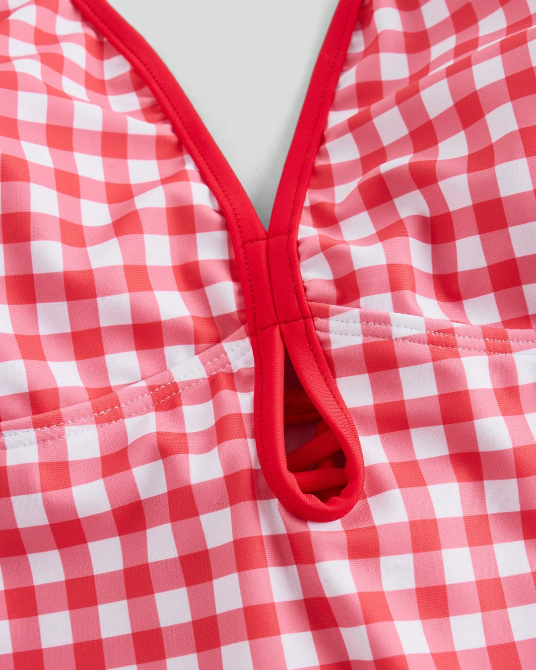 Ensemble de maillot de bain à carreaux vichy