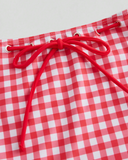 Ensemble de maillot de bain à carreaux vichy