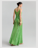 Robe cache-cœur en crochet