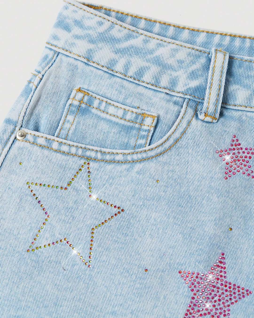 Short en jean Starlight Crystal