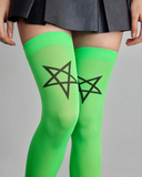 Chaussettes hautes pentagramme